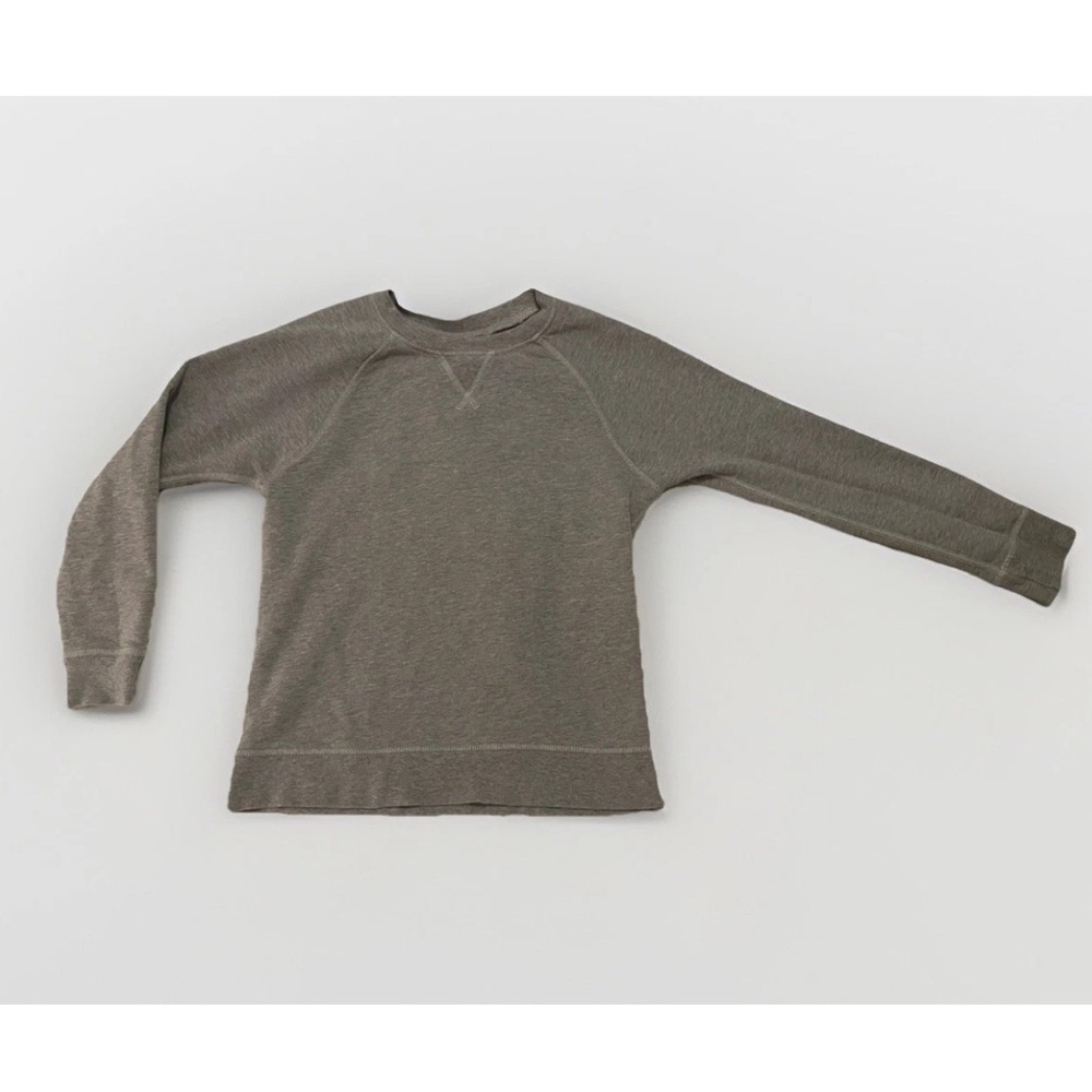 Hanna Andersson Gray Crewneck Sweatshirt Sz 130 / Size 8 Long Sleeve Cotton EUC